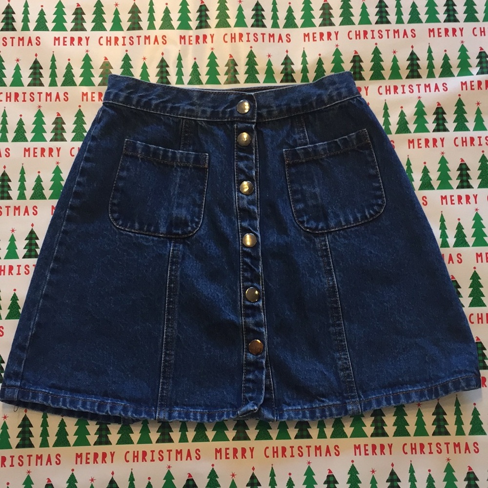 BDG Button-up Skirt (xs)